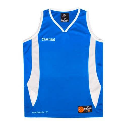 MAILLOT BASKET FEMME - SPALDING - JAM BLEU ROYAL BLANC