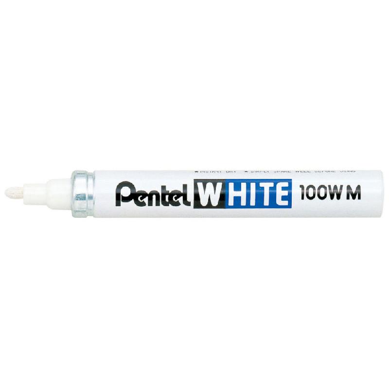 MARQUEUR PEINTURE PENTEL - POINTE OGIVE MOYENNE 4 MM - BLANC