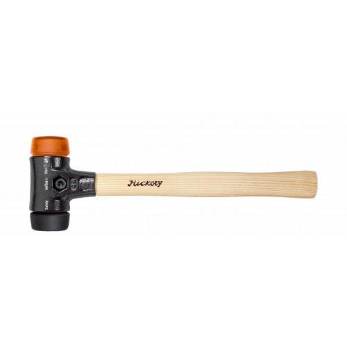 MASSETTE SAFETY - MANCHE BOIS - EMBOUT NOIR/ORANGE - DIAMÈTRE 60 MM WIHA