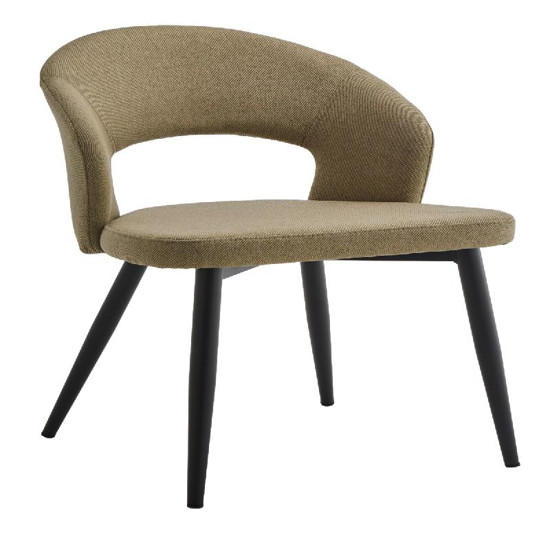 Mobiliara Lot de 2 Chaises Arthur vert clair – Assise Mousse Haute Densité, Piètement Acier Époxy Dublin, Design Contemporain - vert polyester A0_0