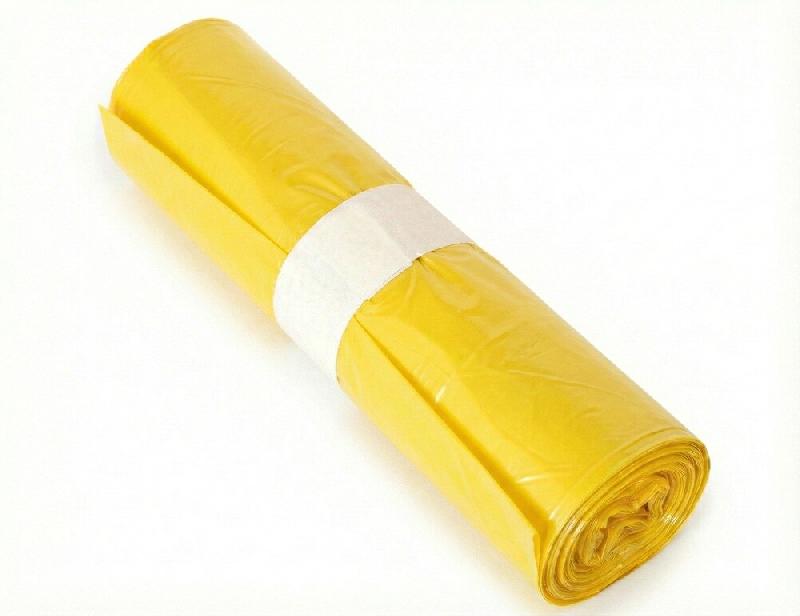NOVACLEAN Sac Poubelle 110L Haute Résistance 40µ - Jaune Spécial Tri Emballages PEBD Recyclé - Signalétique Recyclage XL - Lot de 200 - jaune SP1_0