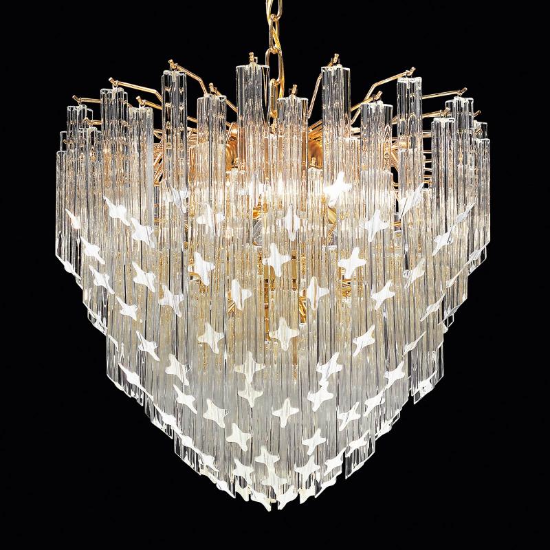 NOVARESI SUSPENSION PIOGGIA, DORÉ 24 CARATS, Ø 55 CM