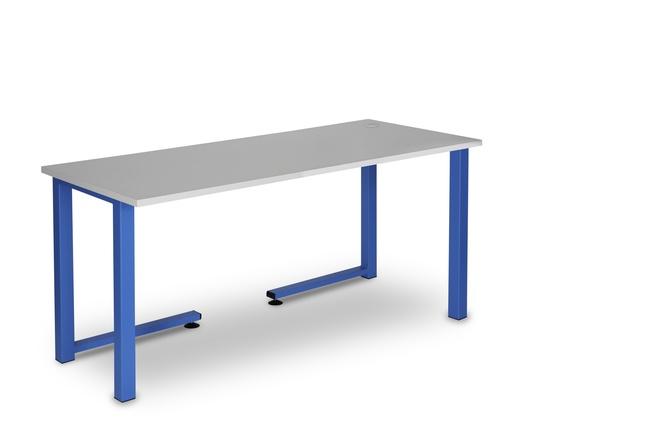 Établi PMR - Plateau stratifié gris 30 mm - Piétement tube 60x60 - Livré en kit_0