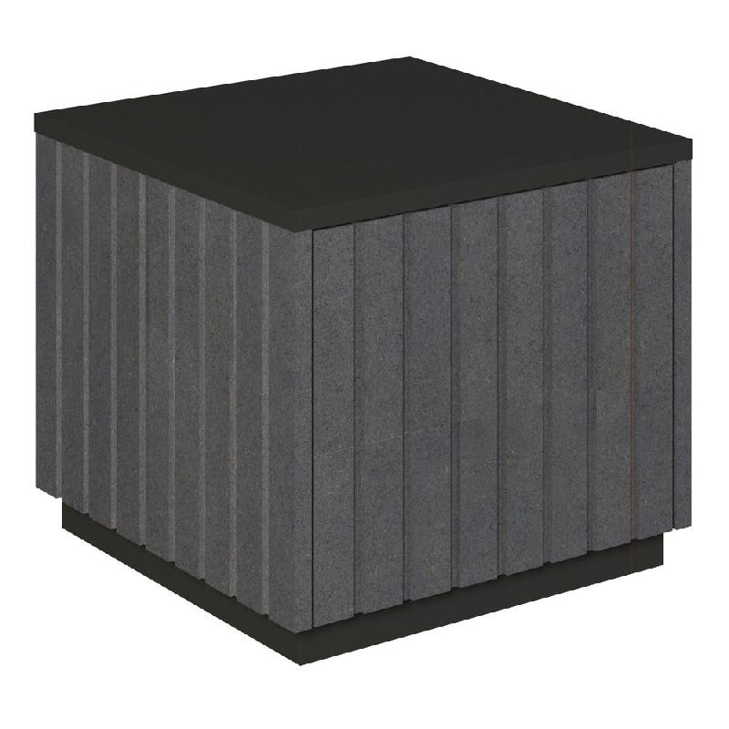 Podium 1 porte push-pull Vertigo T03 MDF noir et noir 45x45x40cm_0