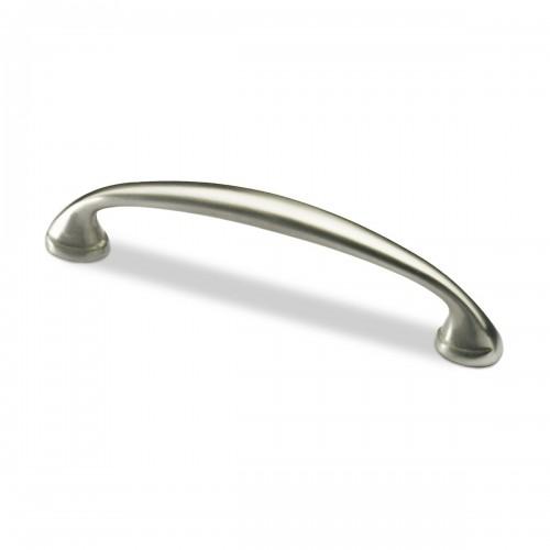 POIGNÉE DE MEUBLE TERRANDA EN ZINC ASPECT INOX BROSSÉ - PAR 4 - 146X12X28MM HETTICH
