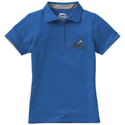 Polo femme Hacker - col côte en tricot plat - maille piquée 100% coton - 220 g/m²_0