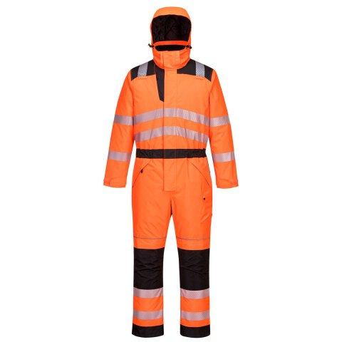 PORTWEST PW352 COMBINAISON D'HIVER PW3 HAUTE VISIBILITÉ ORANGE/NOIR - TAILLE L - STANDARD