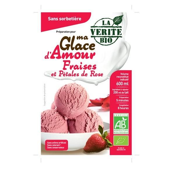 LA VÉRITÉ BIO PRÉPARATION POUR GLACE FRAISES BIO GLACES