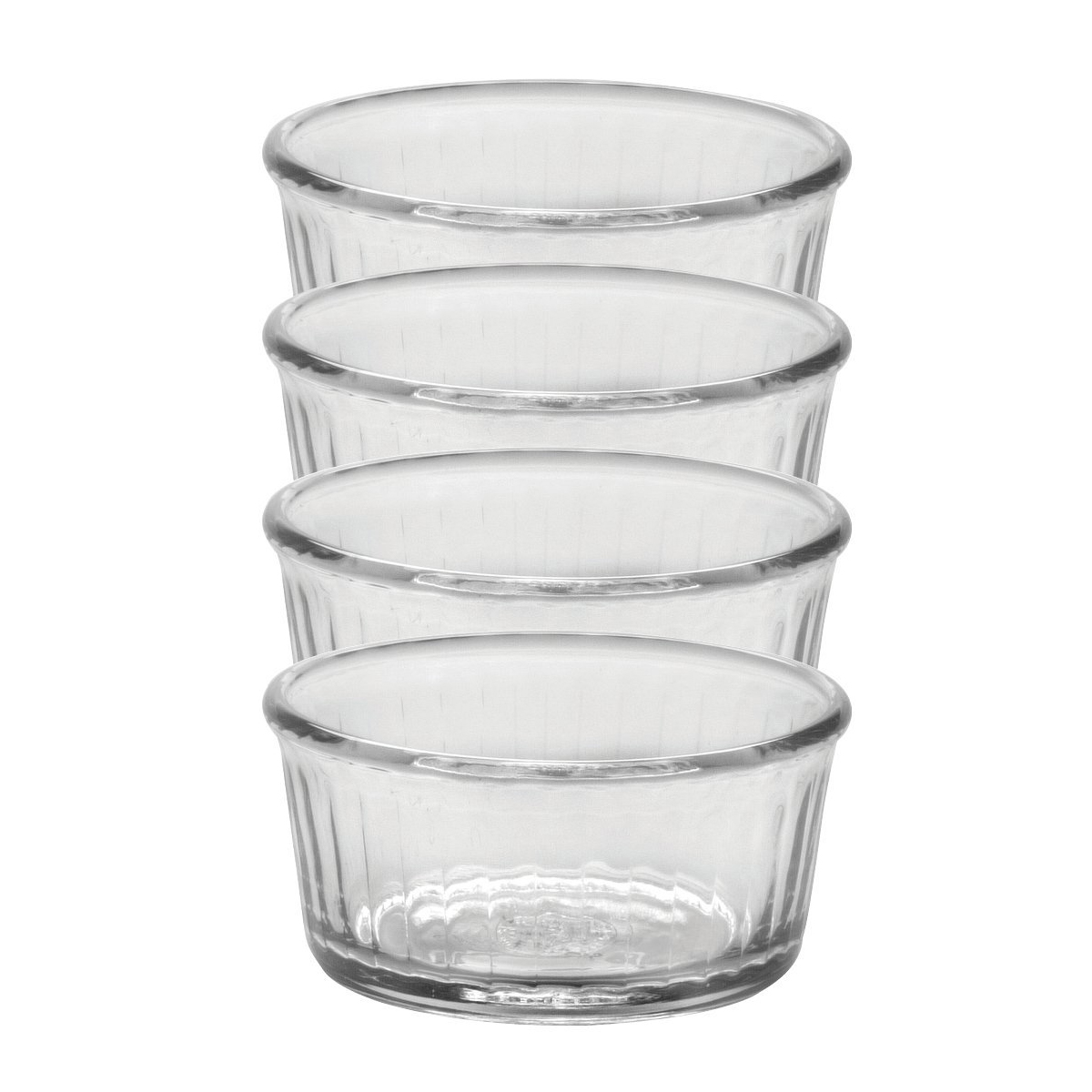 RAMEQUIN PLISSÉ VERRE 8.5CM TRANSPARENT - LOT DE 4 - DURALEX