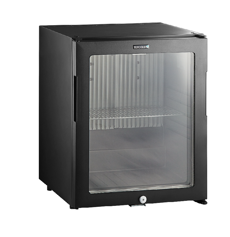 Réfrigérateur mini-bar noir avec porte vitrée | tefcold - TM33G-1_0