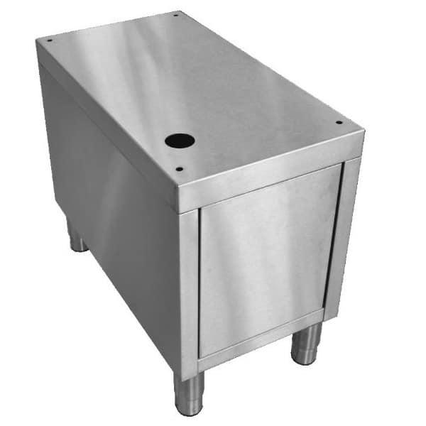 Soubassement fermé pour induction module HD tout inox L 400 mm_0