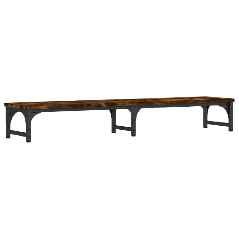 Support de moniteur table meuble bureau 105 x 23 x 15,5 cm bois d'ingénierie marron 02_0044854 - marron métal 3000220413588_0