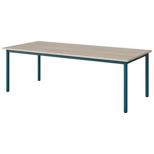 TABLE MALIBU 180X80 T3 4P STRA ABS ACACIA/BLEU 5025