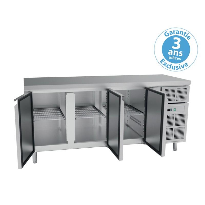 Unifrigor - Plan de travail inox - 4 portes moyennes - Avec dosseret - Longueur 2400 - 115491 main image 0