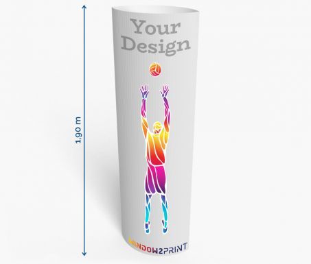 Totem - Window 2 Print - elliptique 60x190 cm - carton solide avec impression UV semi-mate_0