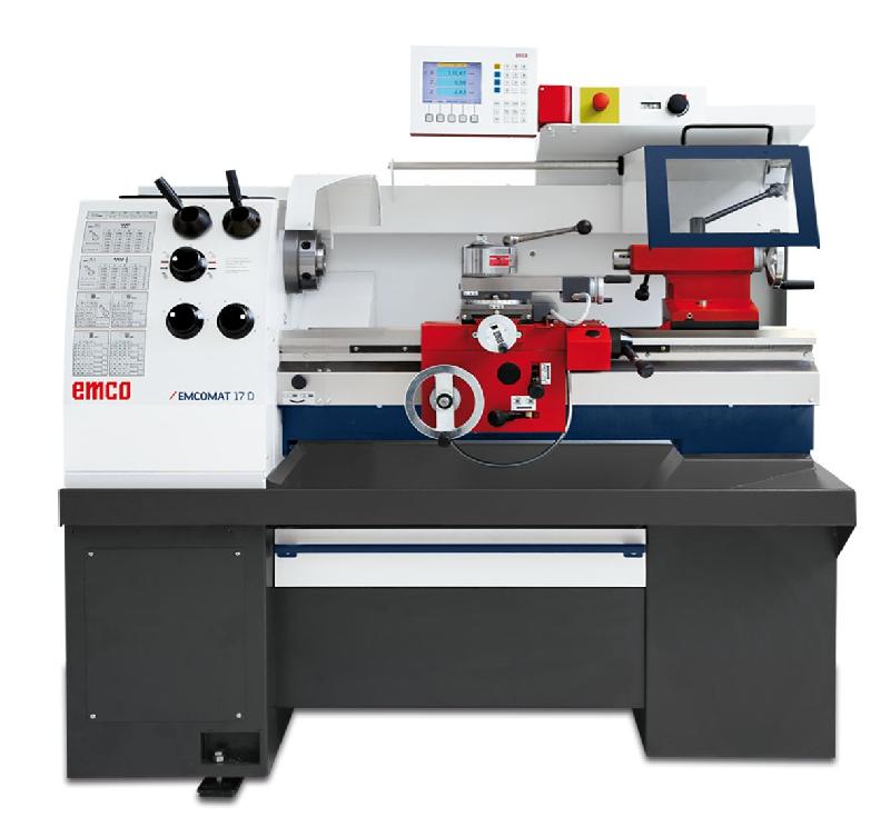 Tour à métaux précise hauteur des pointes 170 mm entre-pointes 700 mm alésage 50 mm 5,3 kW 400V + variateur Emco EMCOMAT-17 D_0