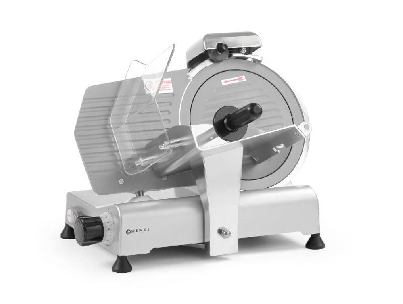 Trancheuse Kitchen Line 250 avec revêtement téflon, HENDI, Kitchen Line, 230V/150W, 494x402x(H)398mm - 8711369210222_0