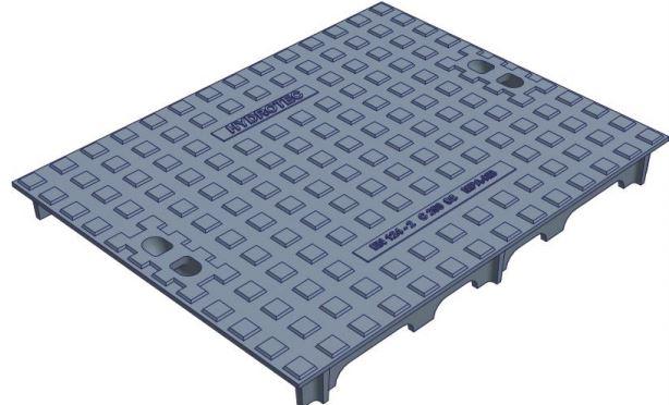 Trappe L1T 633 x 495 mm - Classe de charge C250 - Marquage TELECOM disponible_0