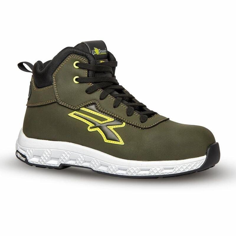 U-Power - Chaussures de sécurité montantes KOLBY en microfibre et embout sans métal S3S Vert / Jaune Taille 38 - 38 vert matière synthétique 8033_0