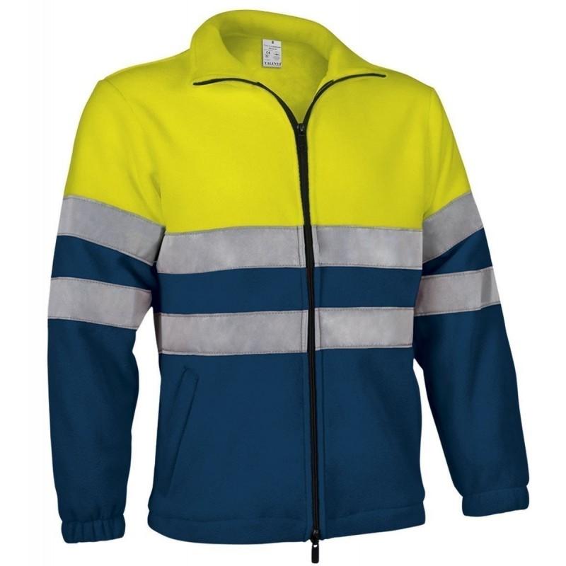 Veste polaire HiViz en polyester 320 gr/m² - bandes rétro-réfléchissantes cousues_0