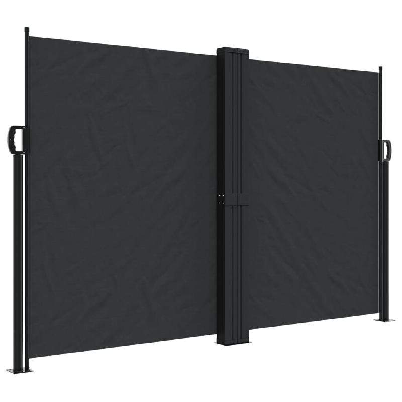 VidaXL Auvent latéral rétractable noir 160x1000 cm Modèle Titan Jardin - 4004729_0