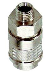 Coupleur rapide standard mâle pour vide - implantation mâle cylindrique - version simple obturation - norme ISO 6150 B15_0