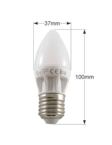 AMPOULE LED E27 5W BOUGIE (ÉQUIVALENT 40W)