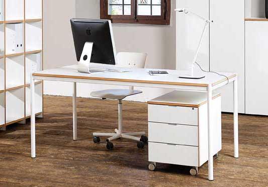 ARCHIVAR / BUREAU 160 X 80 CM BLANC_0