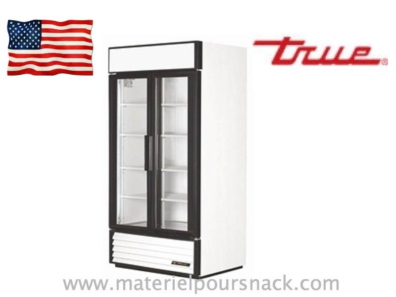 Armoire vitrée réfrigérante à boissons True TRCC243 - 991L, tropicalisée, portes vitrées, éclairage LED_0