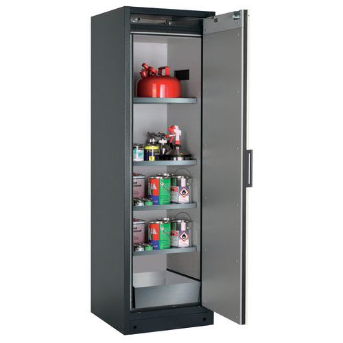 ARMOIRE SÉCURITÉ Q90.195.060.WDACR ARGENT-4 ÉTAGÈRE 1 BAC - ASECOS