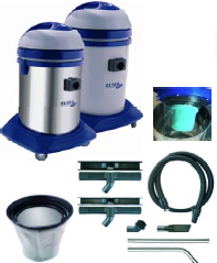 Aspirateur eau et poussière - Exel WP220 - 2400W - Cuve 77L en plastique ou inox sur demande_0
