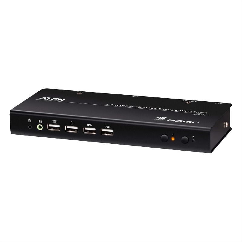 ATEN CS742H Commutateur KVMP™ double écran USB 4K HDMI à 2 ports_0