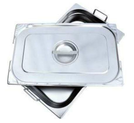 BAC GASTRONORME INOX GN AVEC POIGNEE 150 MM (BA16150P)