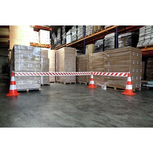 BARRIÈRE DE CHANTIER TÉLESCOPIQUE POUR SIGNALISATION ET SÉCURITÉ NOVAP
