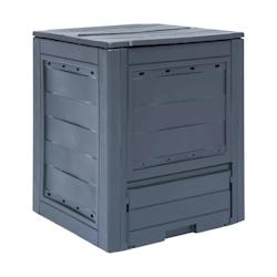 Composteur de jardin 260 Litres Noir  Dim 60 x 60 x 73 cm Déchets divers TOOMAX - gris 8009371065108_0