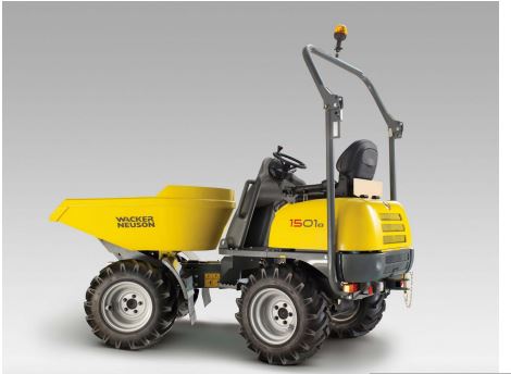 Dumper girabenne 800 L - charge utile 1500 kg - benne basculante hydraulique - transport et évacuation des matériaux - disponible en location_0