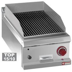 Grill pierre de lave - module 1/2 - grille en fonte double face - top - G7/GPL4T-ZG_0