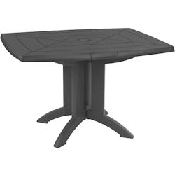 Grosfillex Table pliante Vega 118x77 cm Anthracite - gris 3100038066560_0