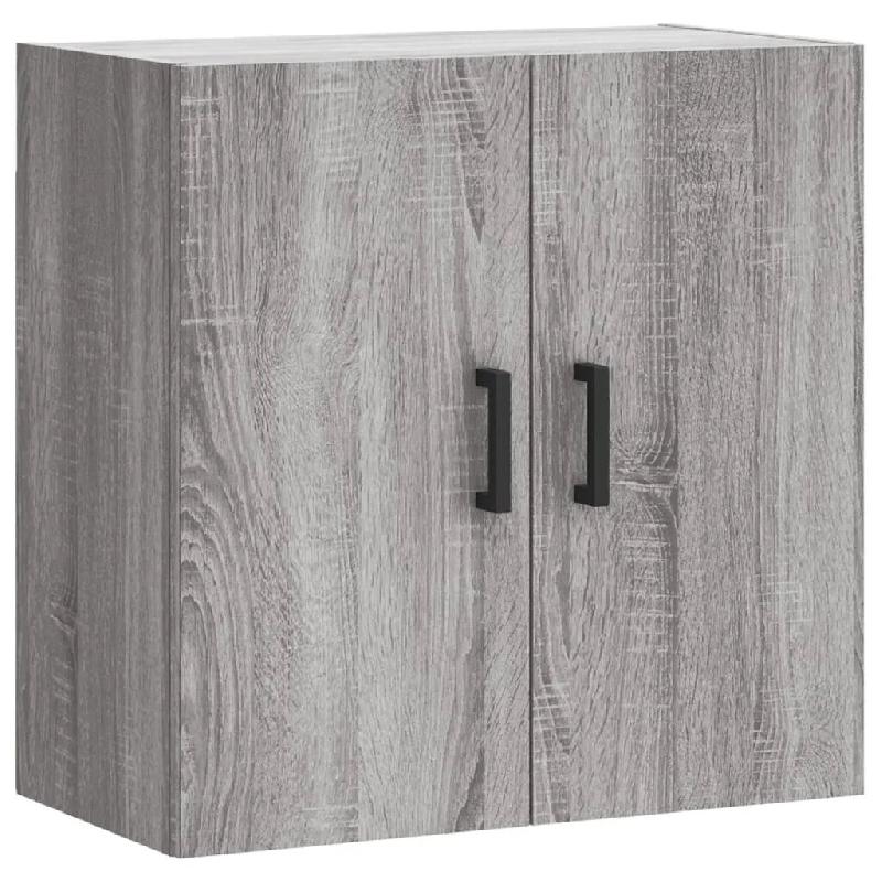 Helloshop26 - Armoire murale flottante moderne rangement pratique 60 x 31 x 60 cm en bois d'ingénierie gris 02_0048807 - gris Bois massif 30002354857_0