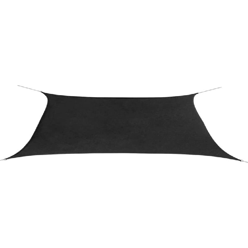 Helloshop26 - Voile d'ombrage parasol en tissu oxford rectangulaire 4 x 6 m anthracite 02_0008665 - inox 3000462047763_0