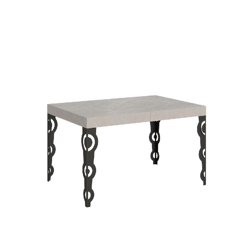 Itamoby Table Extensible En Cachemire Karamay 140/400X90 Cm Avec Pieds Anthracite - gris multi-matériau VE140TAKRY400-CH-AN_0