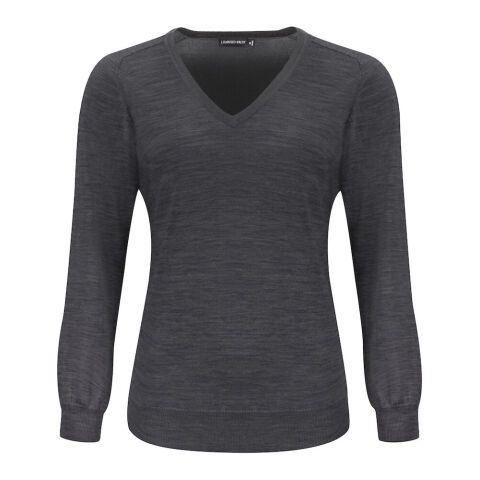 J.HARVEST & FROST MERINO V PULL-OVER FEMMES MÉLANGE GRIS - TAILLE S