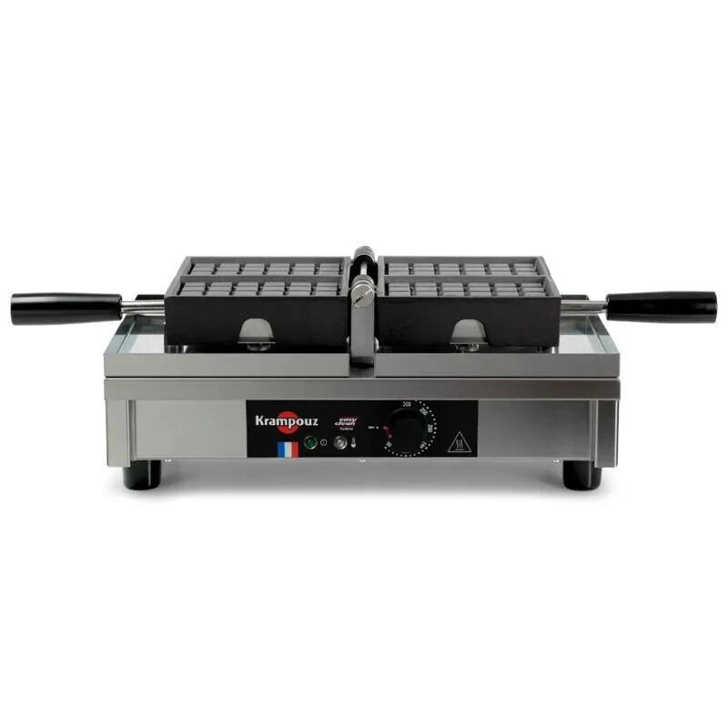 Krampouz Gaufrier 4x6 Fruits 180° simple G/D - argenté WECAJA_0