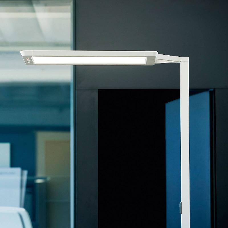 WALDMANN LAMPADAIRE LED YARA.SINGLE 4 000K, BT, LTX, ARGENT