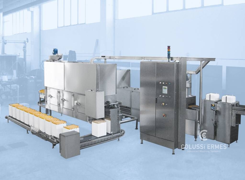 Lavage alvéoles à œufs - laveuses industrielles alimentaires Colussi Ermes - tunnel 1 à 3 lignes_0