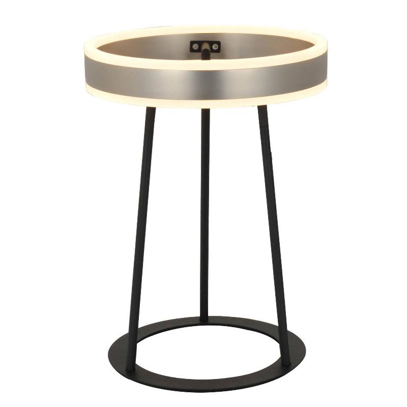 LUCANDE SEPPE LAMPE À POSER LED, NICKEL