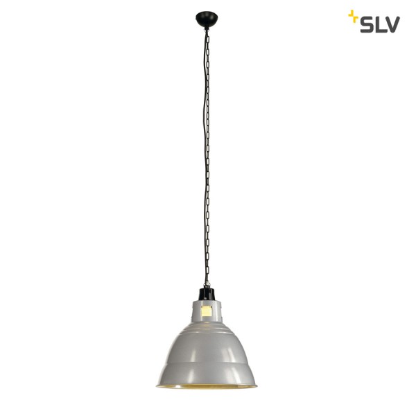 LUMINAIRE SUSPENDU MÉTALLIQUE PARA 380 GRIS - SLV 165350