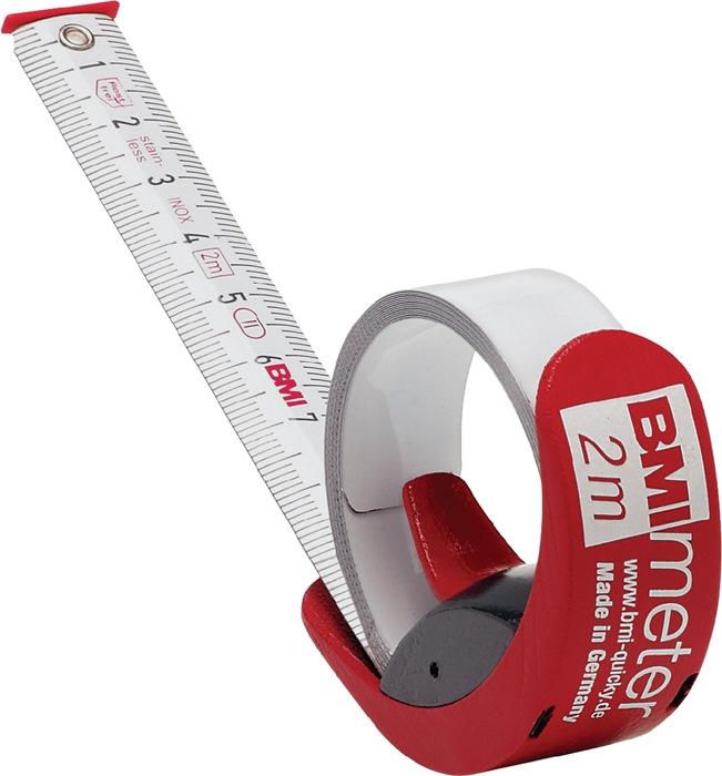 Mètre-ruban de poche BMImeter - 3 m x 16 mm - Plastique incassable avec fonction règle - Classe de précision CE II_0