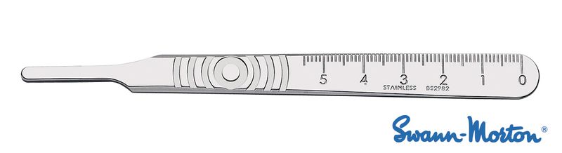 MANCHES DE BISTOURI N°4 EN INOX SWANN-MORTON