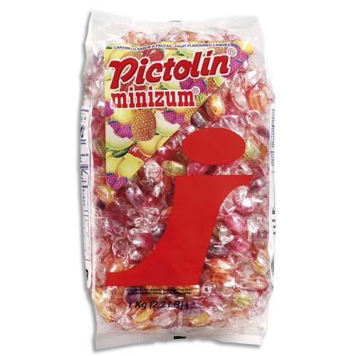 MINIZUM SACHET D'1KG DE BONBONS D'ACCUEIL PARFUM EXOTIQUE - LOT DE 2